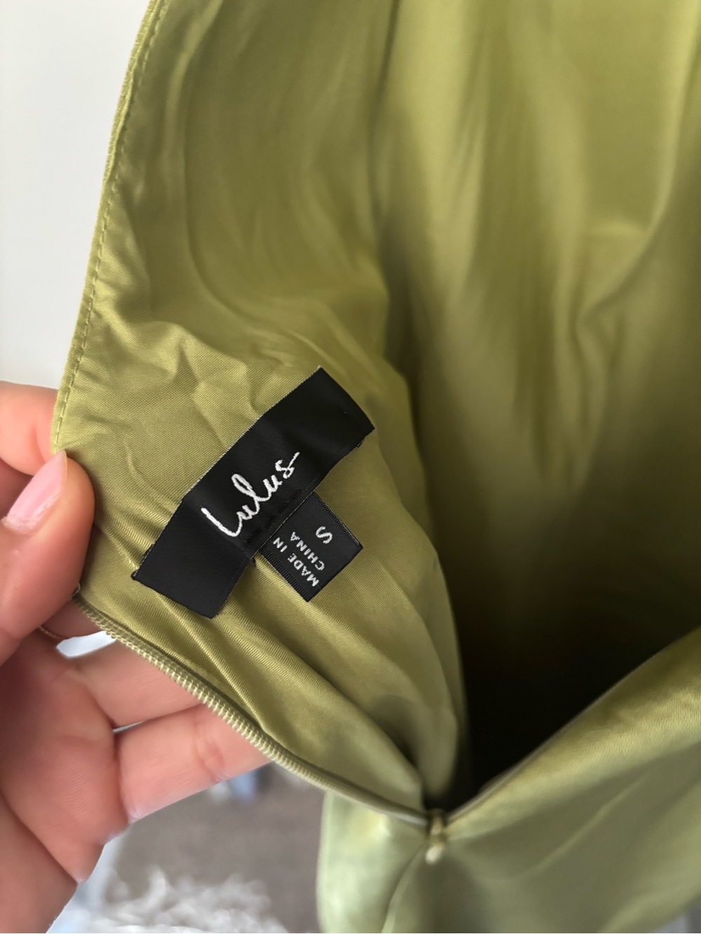 Lulus Beyond Classy Chartreuse Satin Halter Midi Dress Green - Size S - Picture 3 of 3